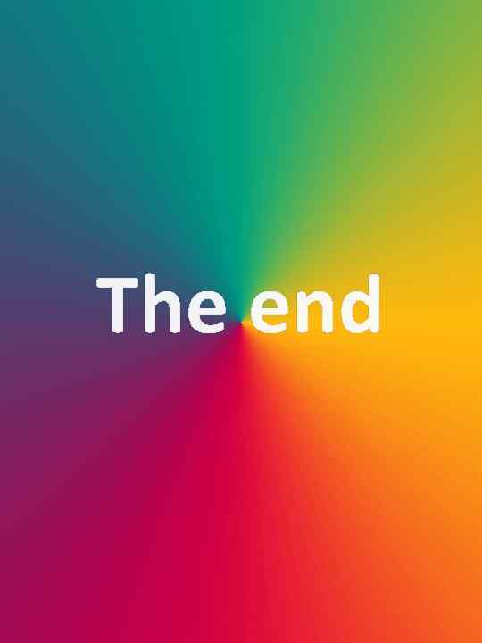 The end 