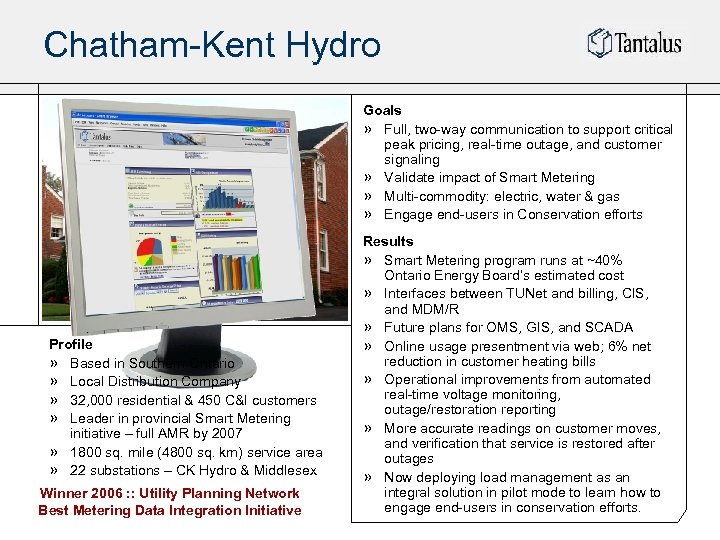 Chatham-Kent Hydro Goals » Full, two-way communication to support critical peak pricing, real-time outage,