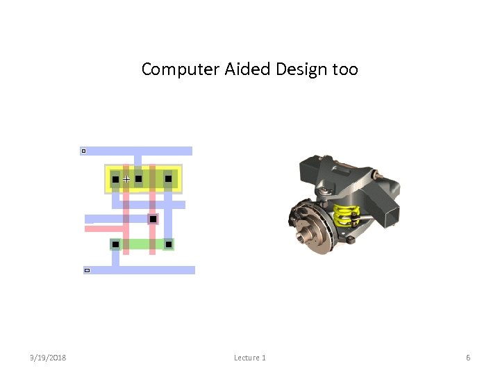 Computer Aided Design too 3/19/2018 Lecture 1 6 