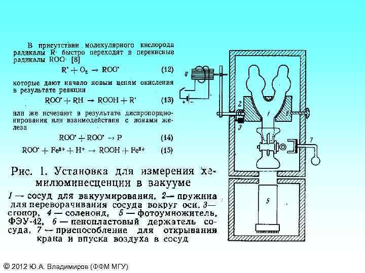 © 2012 Ю. А. Владимиров (ФФМ МГУ) 