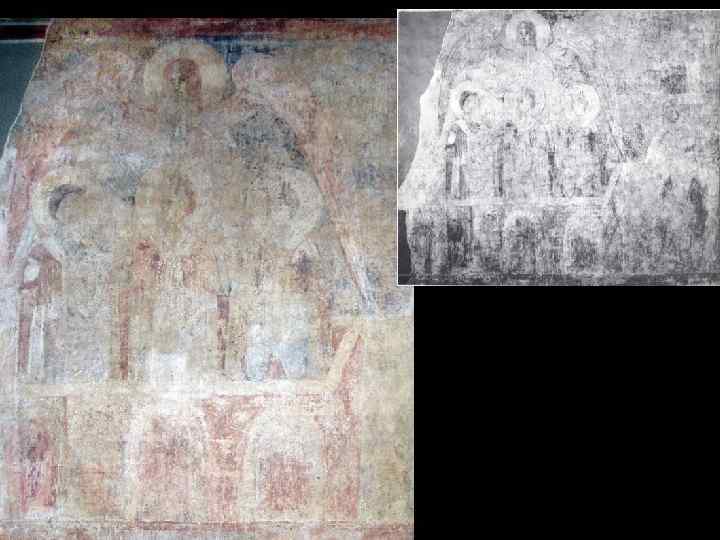 Три отрока в пещи. Северо-запад хор. Западная стена. 