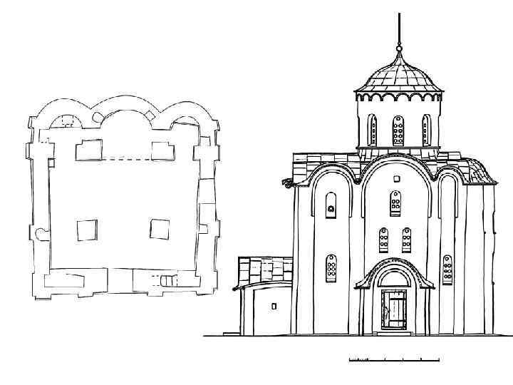 Церковь Георгия в Старой Ладоге. План. 