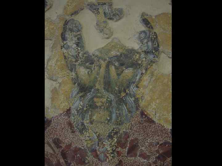 восточной стороны прохода из жертвенника в алтарь. Преподобный Феодосий Великий. С Нижний регистр. 