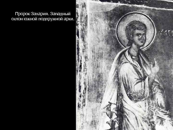 Пророк Захария. Западный склон южной подпружной арки. 
