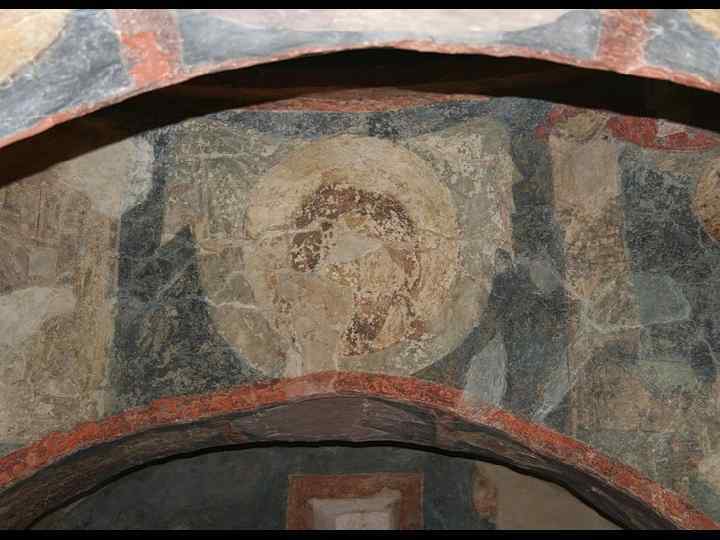 Спас на убрусе. Роспись над восточной подпружной аркой. 