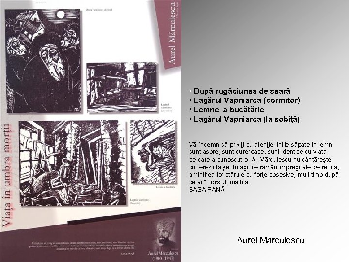  • După rugăciunea de seară • Lagărul Vapniarca (dormitor) • Lemne la bucătărie