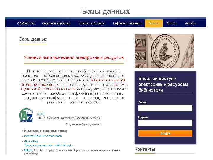 Базы данных 