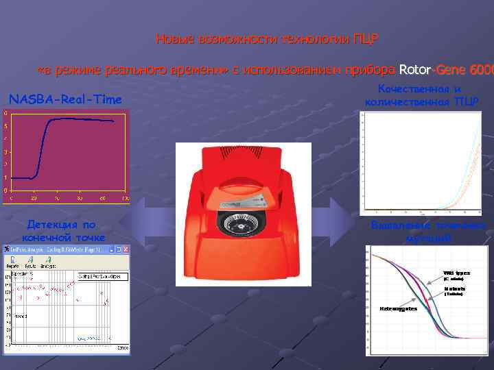 Новые возможности технологии ПЦР «в режиме реального времени» с использованием прибора Rotor-Gene 6000 NASBA-Real-Time