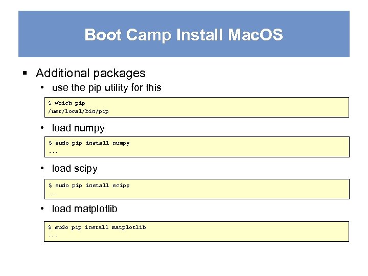 install matplotlib for mac