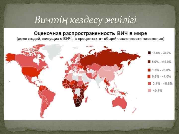  Вичтің кездесу жиілігі 