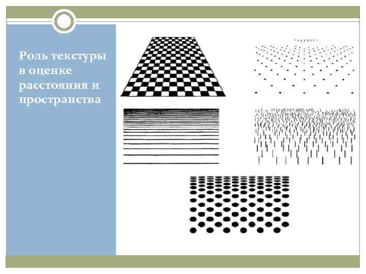 Роль текстуры в оценке расстояния и пространства 