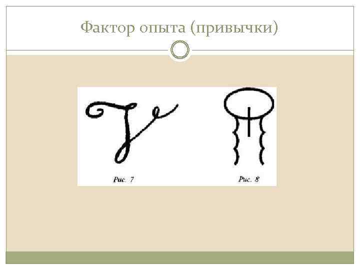 Фактор опыта (привычки) 