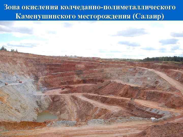 Зона окисления колчеданно-полиметаллического Каменушинского месторождения (Салаир) 