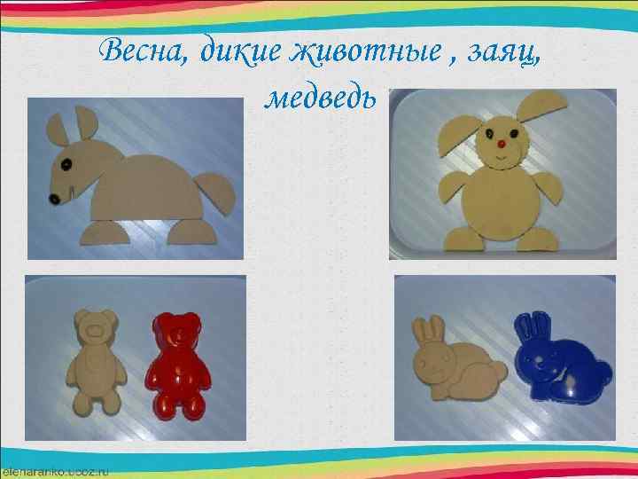 Весна, дикие животные , заяц, медведь 