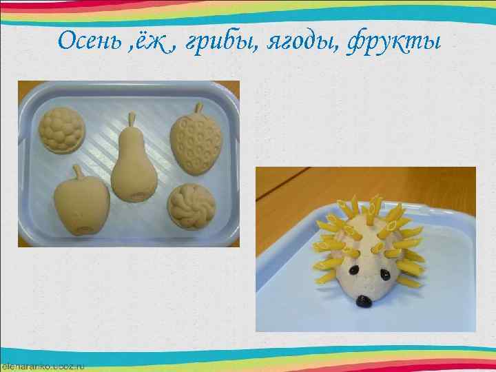 Осень , ёж , грибы, ягоды, фрукты 