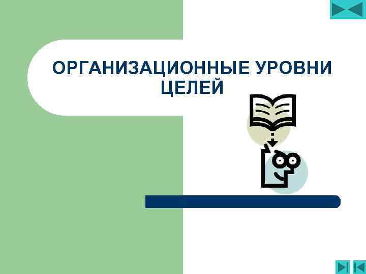 ОРГАНИЗАЦИОННЫЕ УРОВНИ ЦЕЛЕЙ 