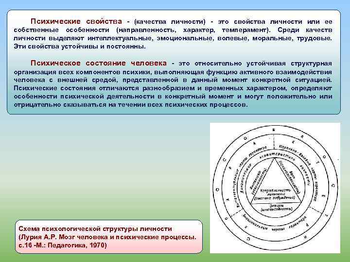 Психические свойства - (качества личности) - это свойства личности или ее собственные особенности (направленность,