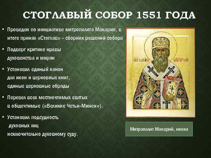 Стоглавый собор 1551