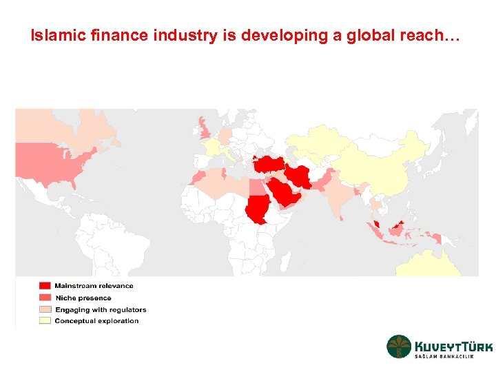 Islamic finance industry is developing a global reach… 