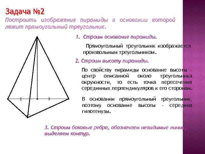 Пирамида с основанием треугольник