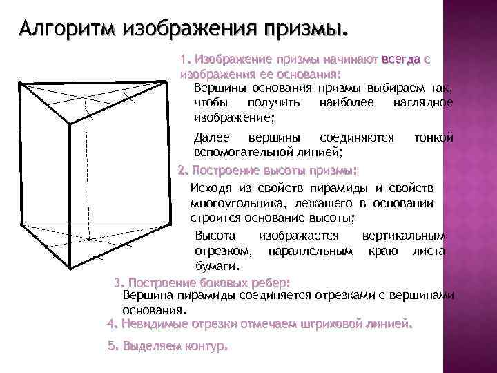 Основание призмы рисунок