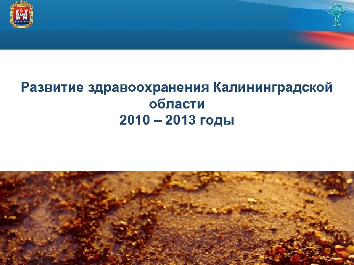 Развитие здравоохранения Калининградской области 2010 – 2013 годы 