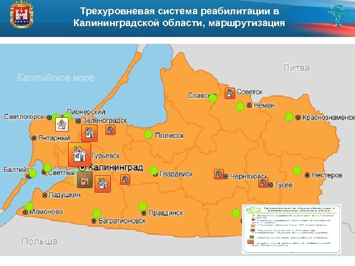 Трехуровневая система реабилитации в Калининградской области, маршрутизация 