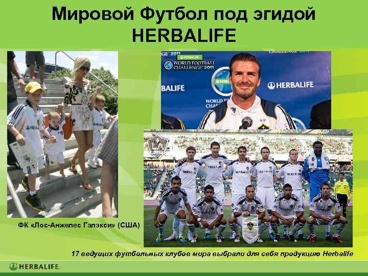 Мировой Футбол под эгидой HERBALIFE ФК «Лос-Анжелес Гэлэкси» (США) 17 ведущих футбольных клубов мира