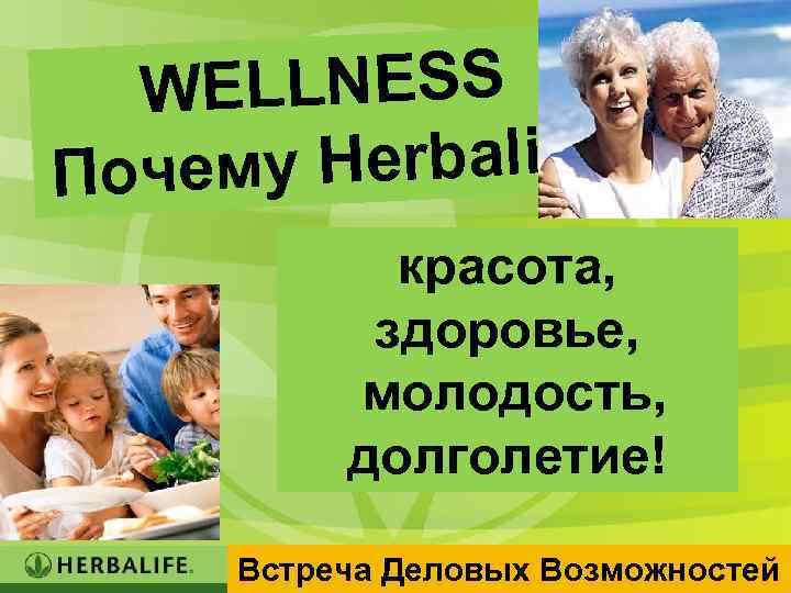 WELLNESS му Herbalife Поче красота, здоровье, молодость, долголетие! Встреча Деловых Возможностей 6 