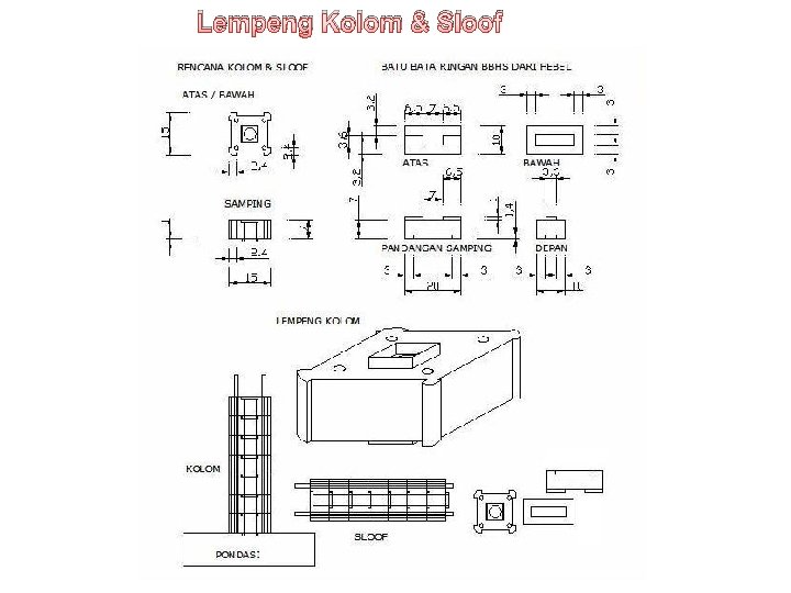 Lempeng Kolom & Sloof 