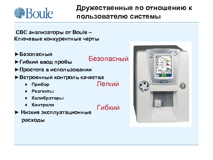 Дружественные по отношению к пользователю системы CBC анализаторы от Boule – Ключевые конкурентные черты