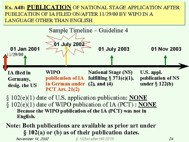 Ex. A 4 B: PUBLICATION OF NATIONAL STAGE APPLICATION AFTER PUBLICATION OF IA FILED