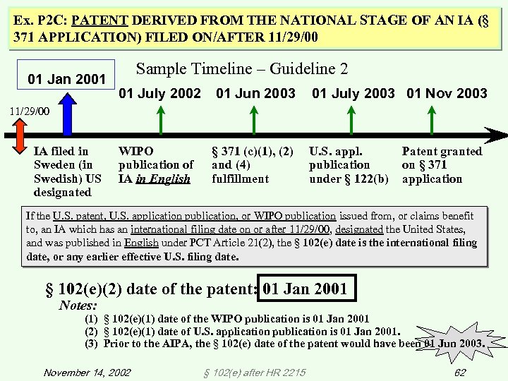 Ex. P 2 C: PATENT DERIVED FROM THE NATIONAL STAGE OF AN IA (§
