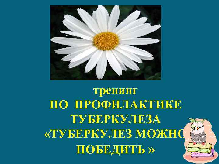 тренинг ПО ПРОФИЛАКТИКЕ ТУБЕРКУЛЕЗА «ТУБЕРКУЛЕЗ МОЖНО ПОБЕДИТЬ » 
