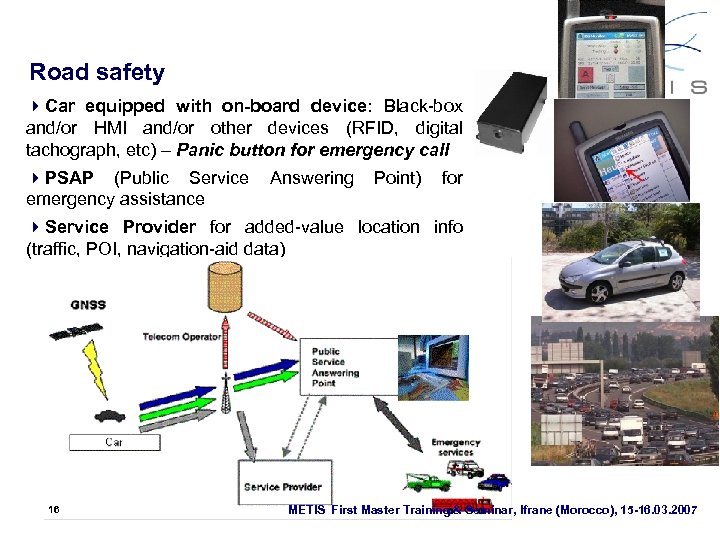 Road safety 4 Car equipped with on-board device: Black-box and/or HMI and/or other devices