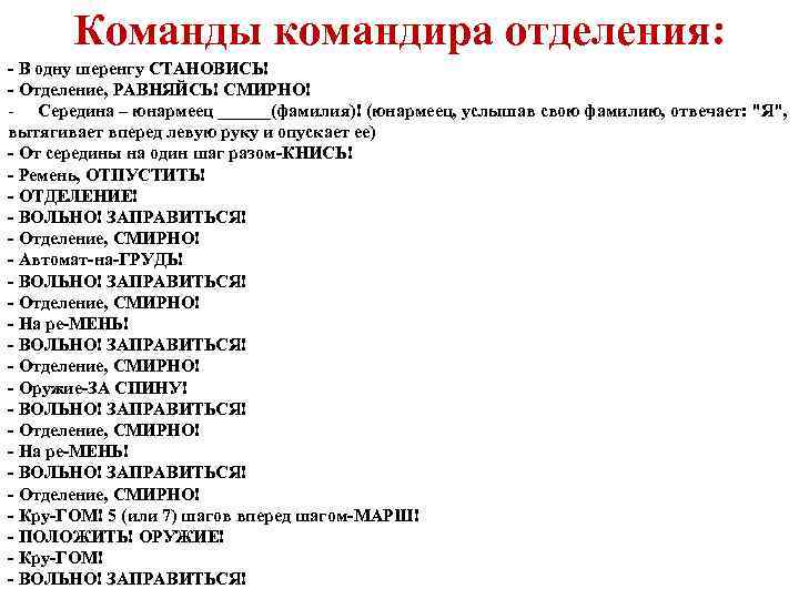 Команды становись равняйсь смирно вольно. Команды командира отделения. Команды командиров в армии. Команды командира взвода. Армейские команды список.