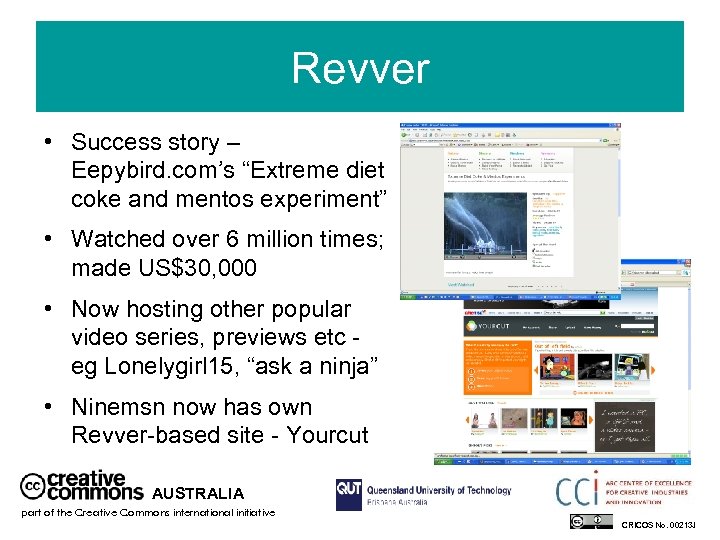 Revver • Success story – Eepybird. com’s “Extreme diet coke and mentos experiment” •