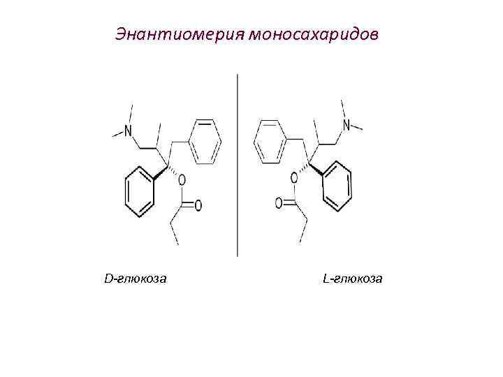 Энантиомерия моносахаридов D-глюкоза L-глюкоза 