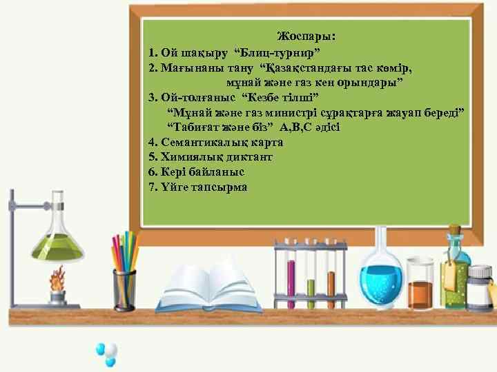 Жоспары: 1. Ой шақыру “Блиц-турнир” 2. Мағынаны тану “Қазақстандағы тас көмір, мұнай және газ