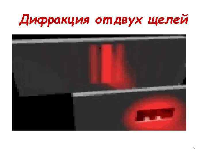 Дифракция от двух щелей 8 