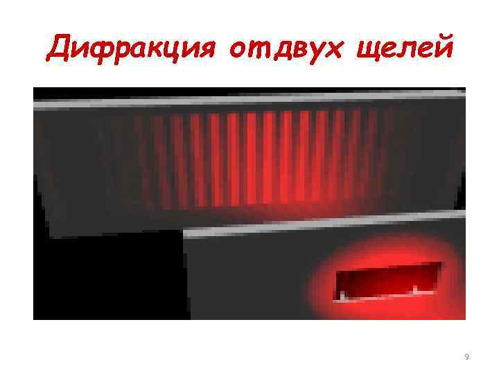 Дифракция от двух щелей 9 