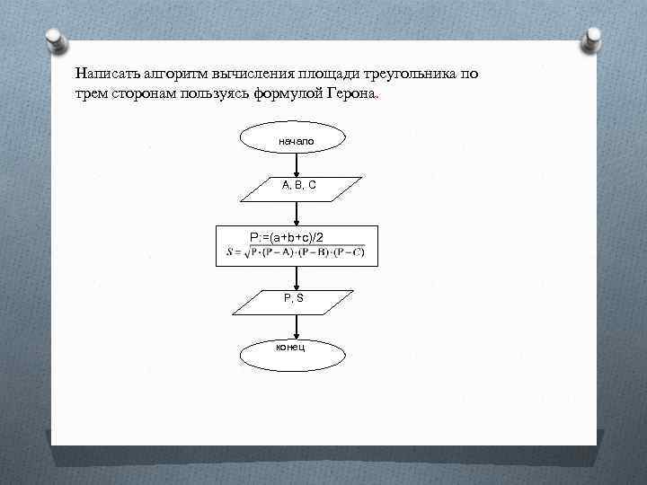 Схема вычисления