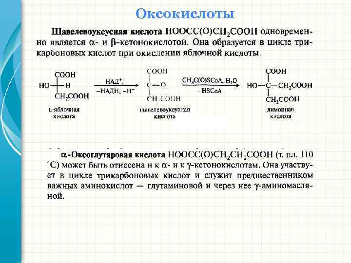 Оксокислоты 