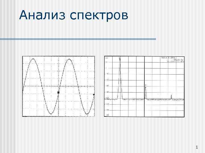 Анализ спектров 1 