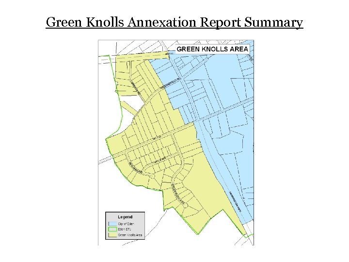 Green Knolls Annexation Report Summary 