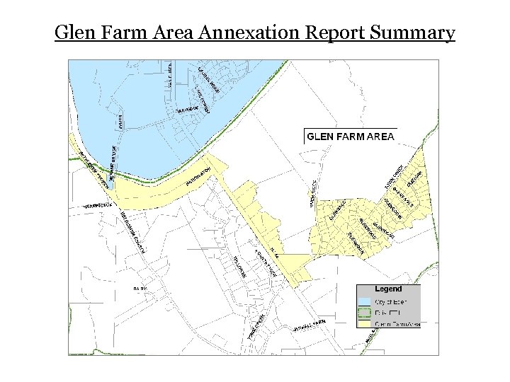 Glen Farm Area Annexation Report Summary 