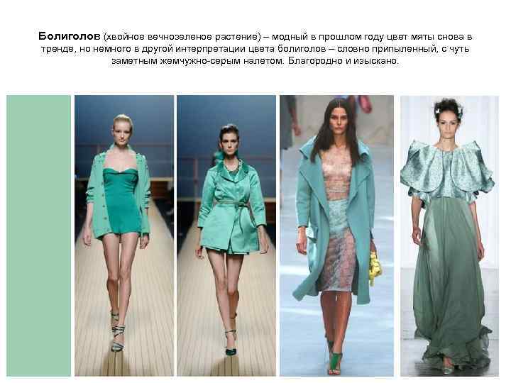 Болиголов (хвойное вечнозеленое растение) – модный в прошлом году цвет мяты снова в тренде,