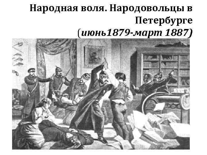 Народная воля. Народовольцы в Петербурге (июнь1879 -март 1887) 