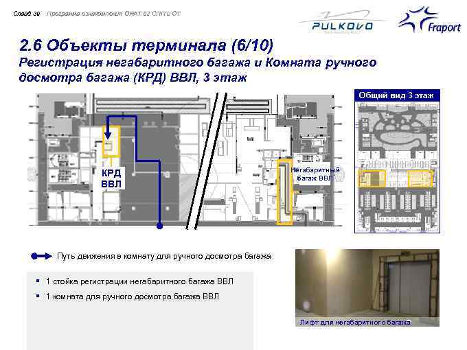 Слайд 39 Программа ознакомления ORAT 02 СПП и ОТ 2. 6 Объекты терминала (6/10)