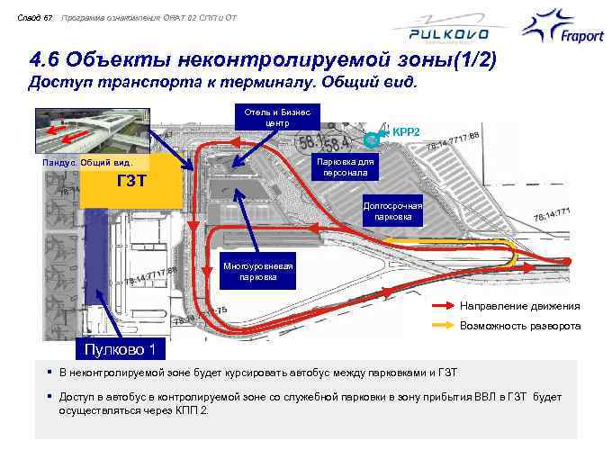 Cлайд 67 Программа ознакомления ORAT 02 СПП и ОТ 4. 6 Объекты неконтролируемой зоны(1/2)